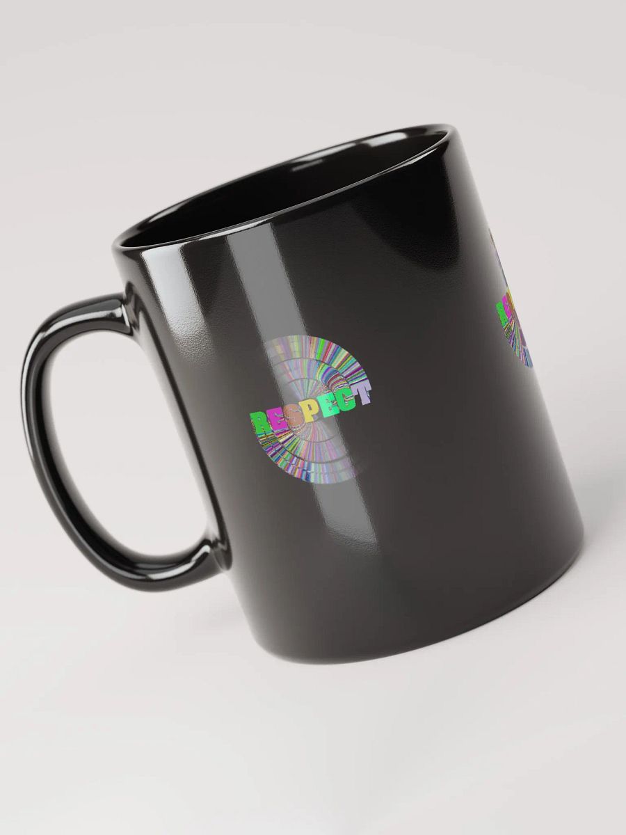 Black Glossy Coffee mug- Respect product image (6)