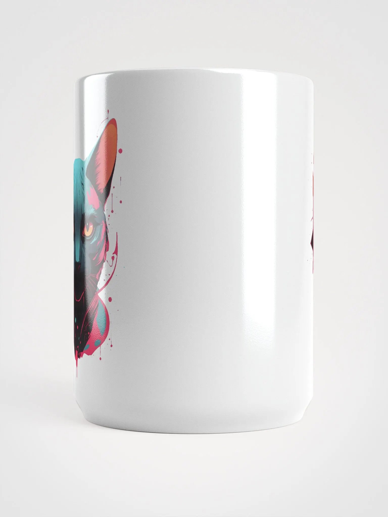 Neon Feline Elegance Mug product image (5)