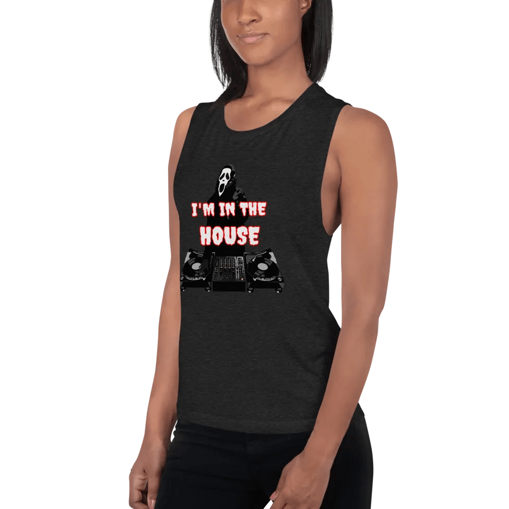 Ghostface in the house Bella+Canvas Women's Flowy Muscle Tank product image (2)