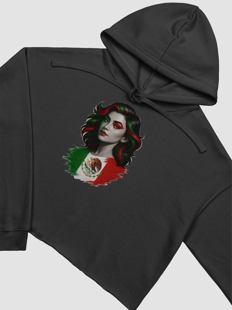 Vivid Mexican Flag Crop Hoodie product image (3)