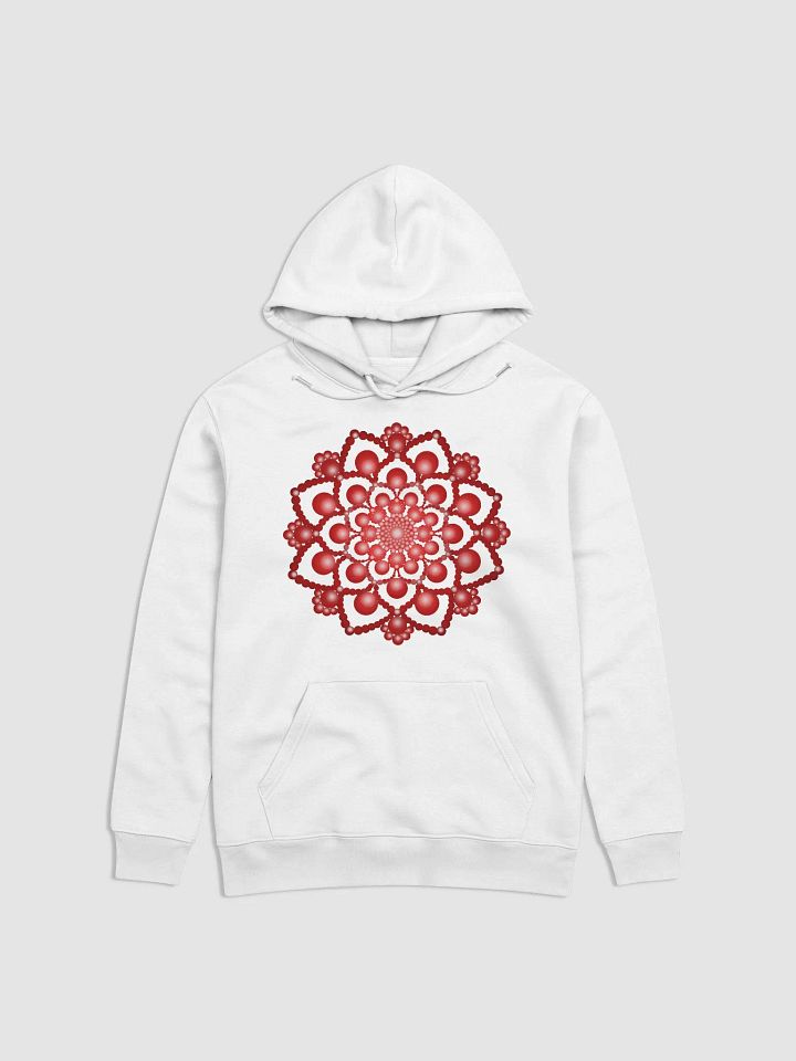 Red Dot Mandala Unisex Eco Hoodie product image (1)