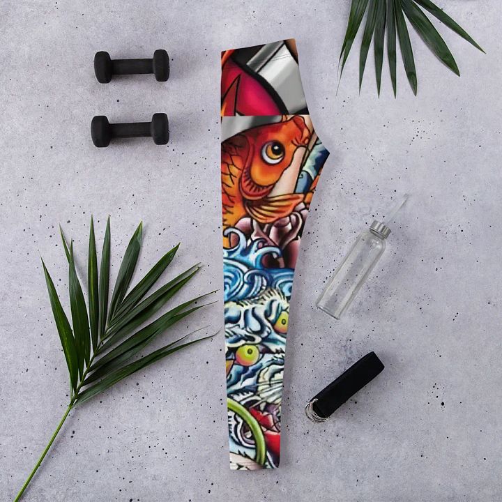 Inked Elegance All-Over Leggings product image (2)
