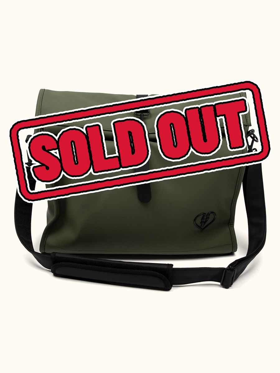 Vegan Matte Leather Messenger Bag product image (1)