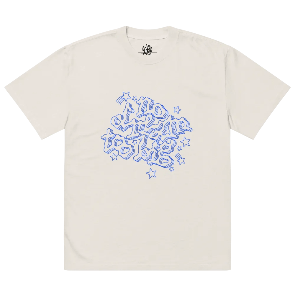 Starry Night Sky "No Dream Too Big" Oversized Tee product image (1)