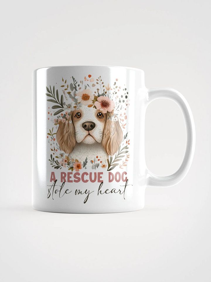 Floral Rescue Dog Stole My Heart Mug product image (1)