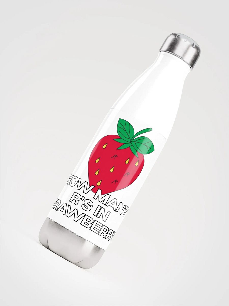 How Many R's in Strawberry? Water Bottle product image (4)