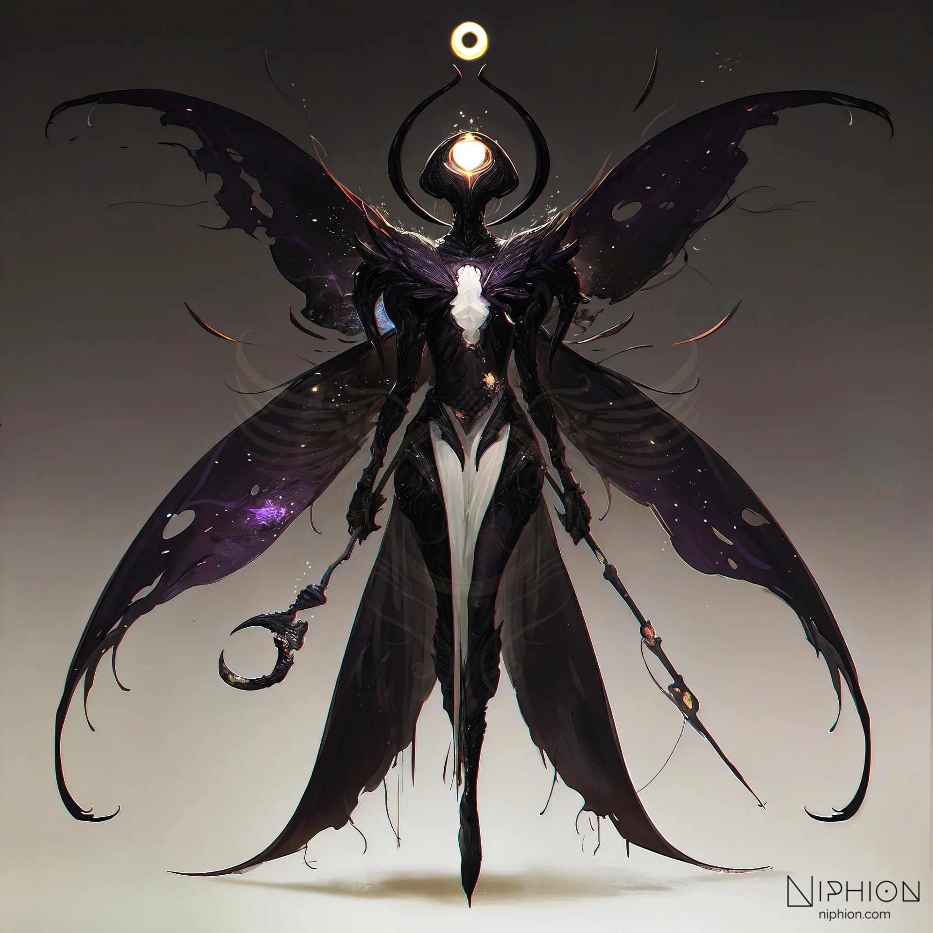High-Resolution Digital Art – Abyssal Seraph, Character Design #13 product image (1)