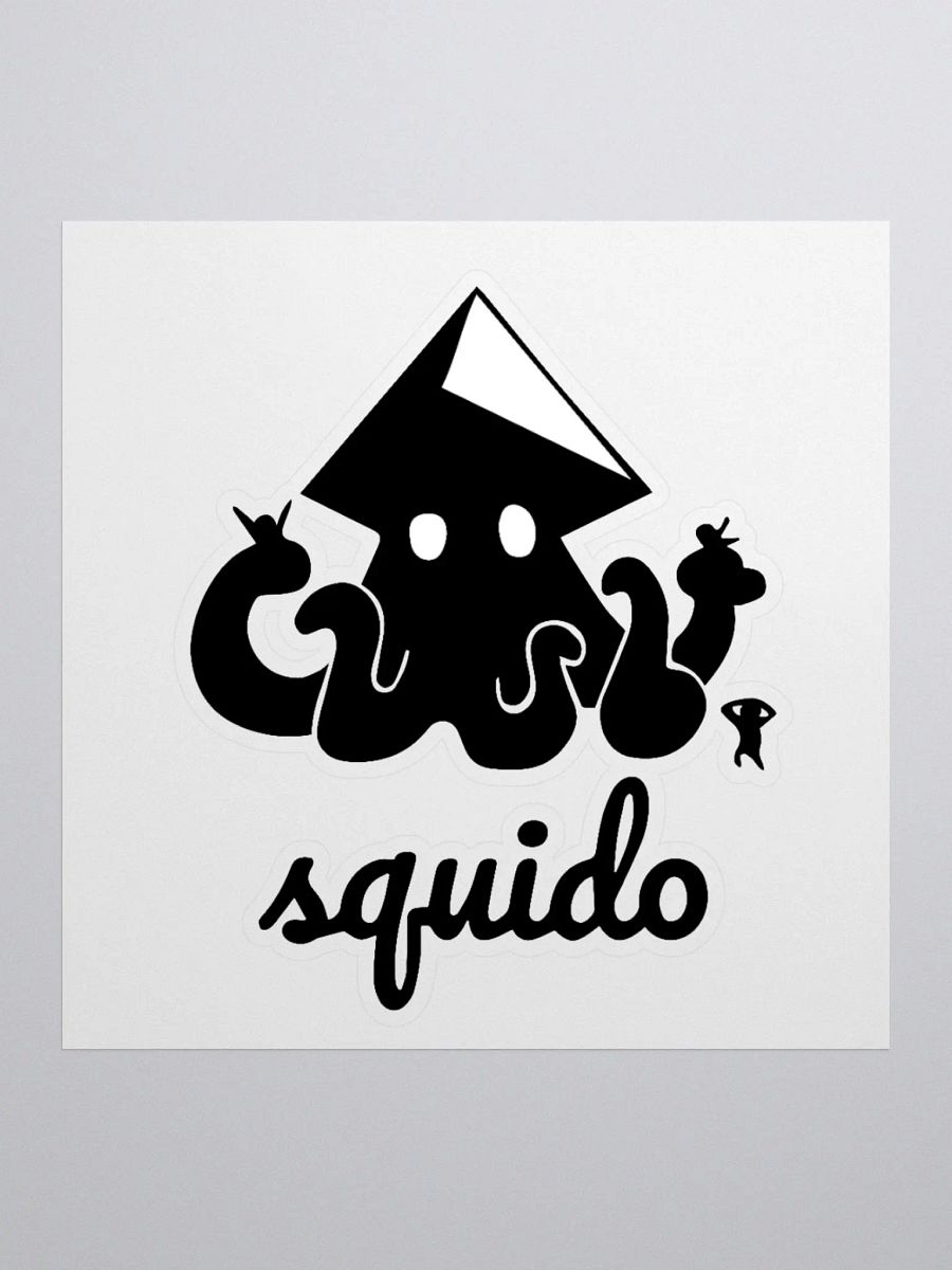 Squido Studio Black Logo Stickers product image (1)
