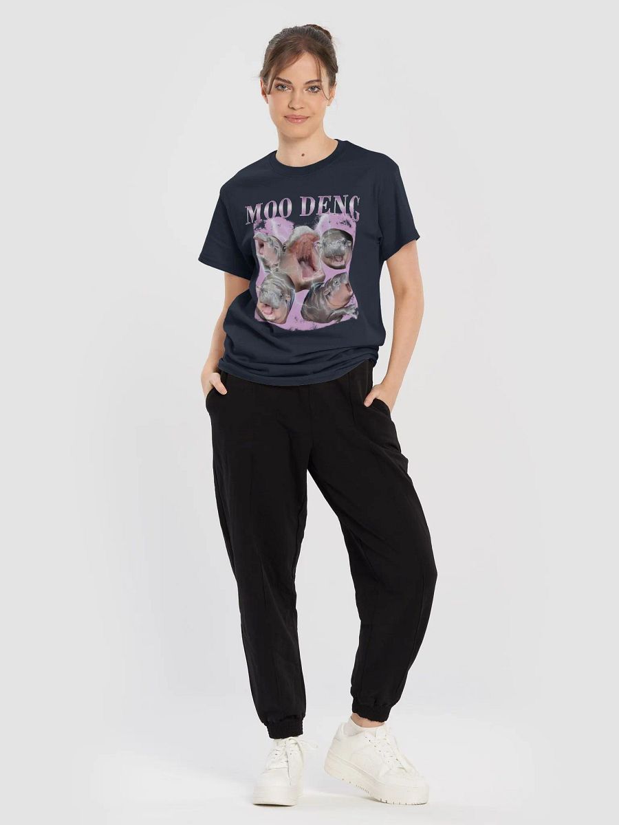 Vintage Moo Deng Meme Shirt - Funny Hippo Bootleg T-Shirt product image (2)