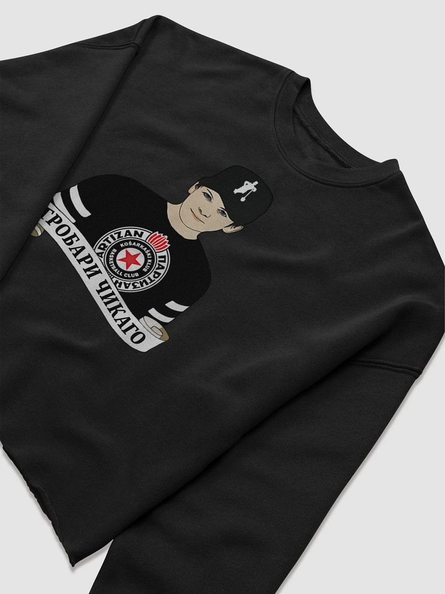 Grobari Čikago KK Partizan Bella+Canvas Women's Fleece Crop Sweatshirt product image (5)