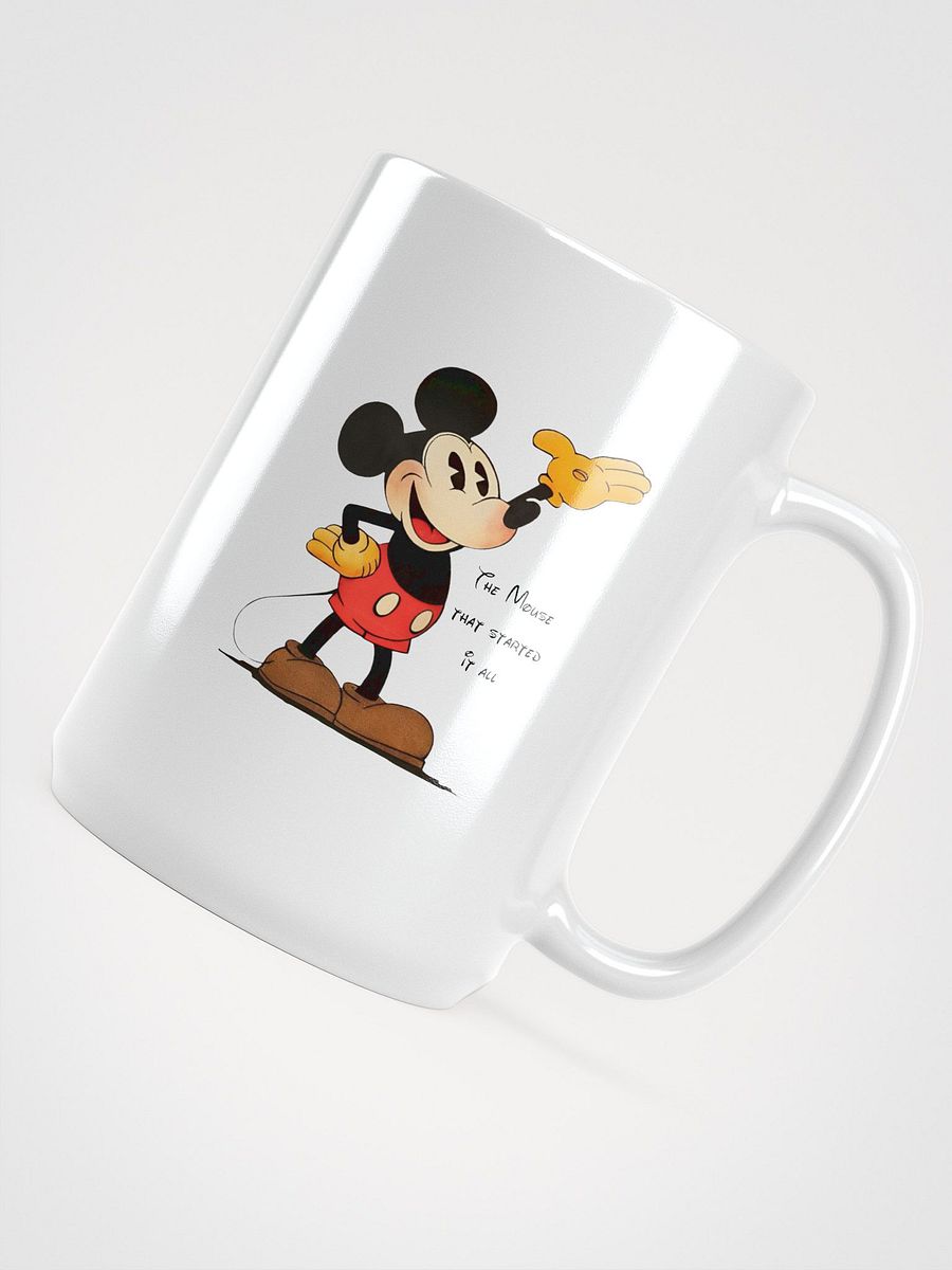 Classic Cartoon Mouse White Glossy Mug product image (4)