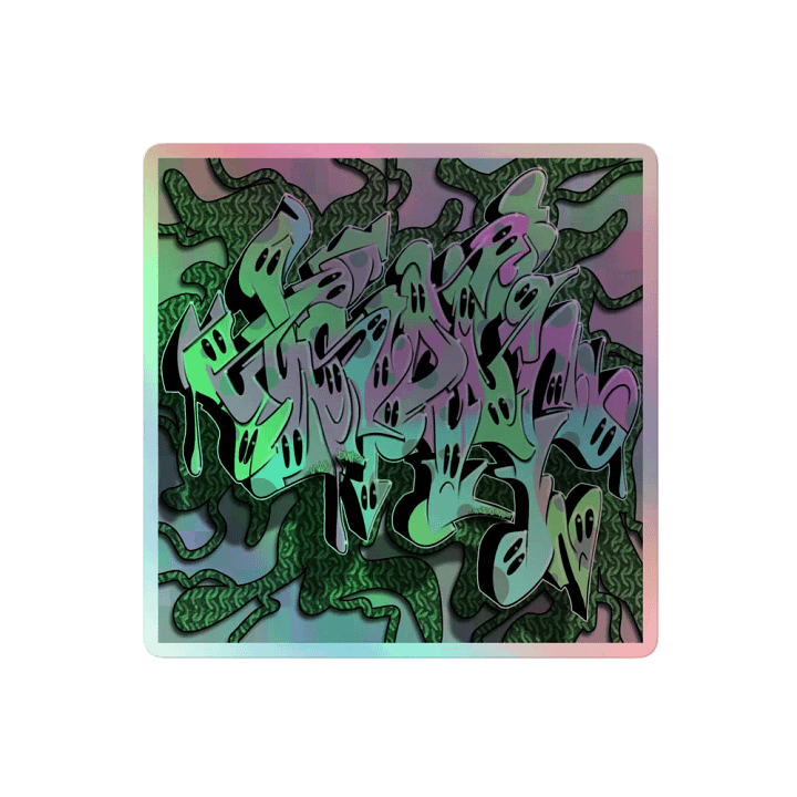 UWSDWF Wildstyle Graffiti Piece, Holographic Sticker 01 product image (1)