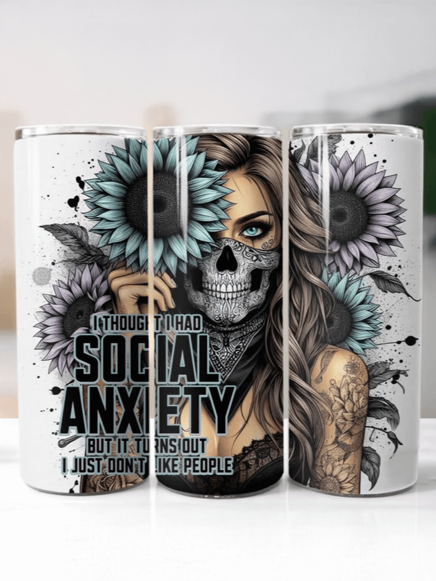 Social Anxiety Sunflower Tumbler product image (3)