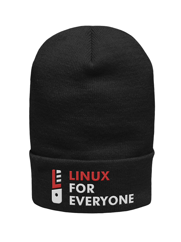L4E Cuffed Beanie: Crimson Dark Mode product image (2)