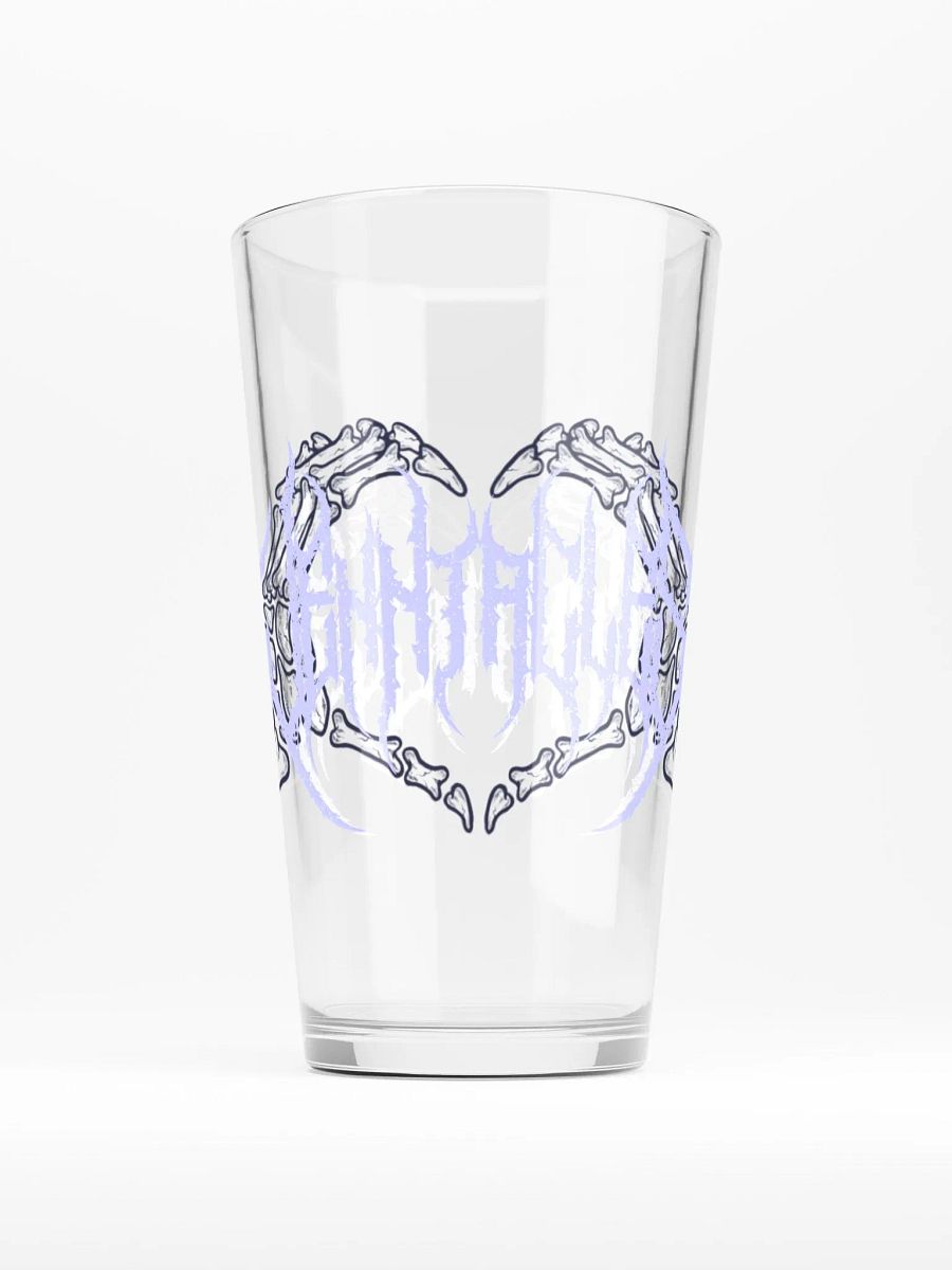 Metal Logo Pint Glass product image (1)