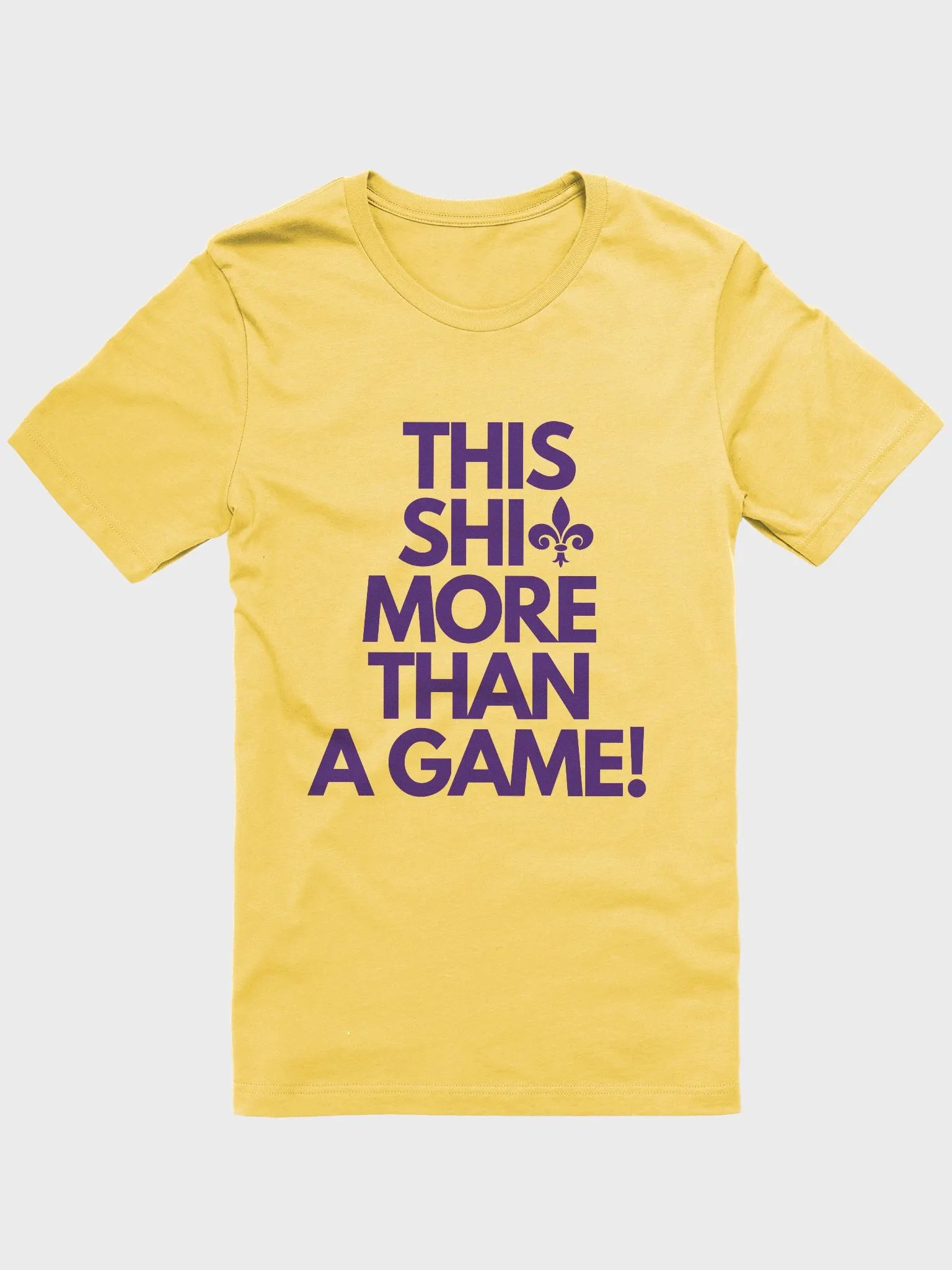 This Shit More Than A Game Shirt (Yellow and Purple) product image (1)