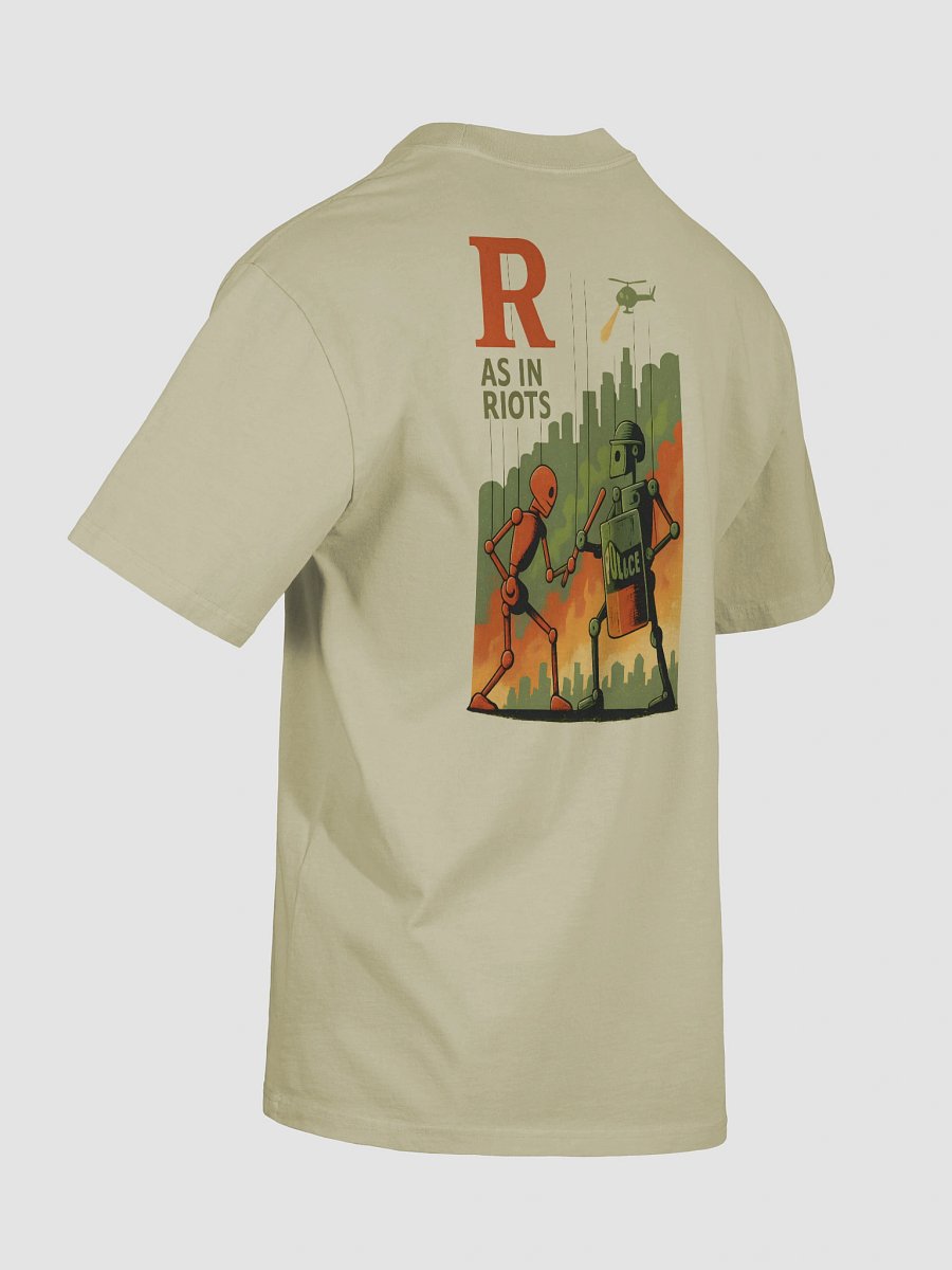 R as in riots color premium oversized faded t-shirt by dark alphabet product image (8)