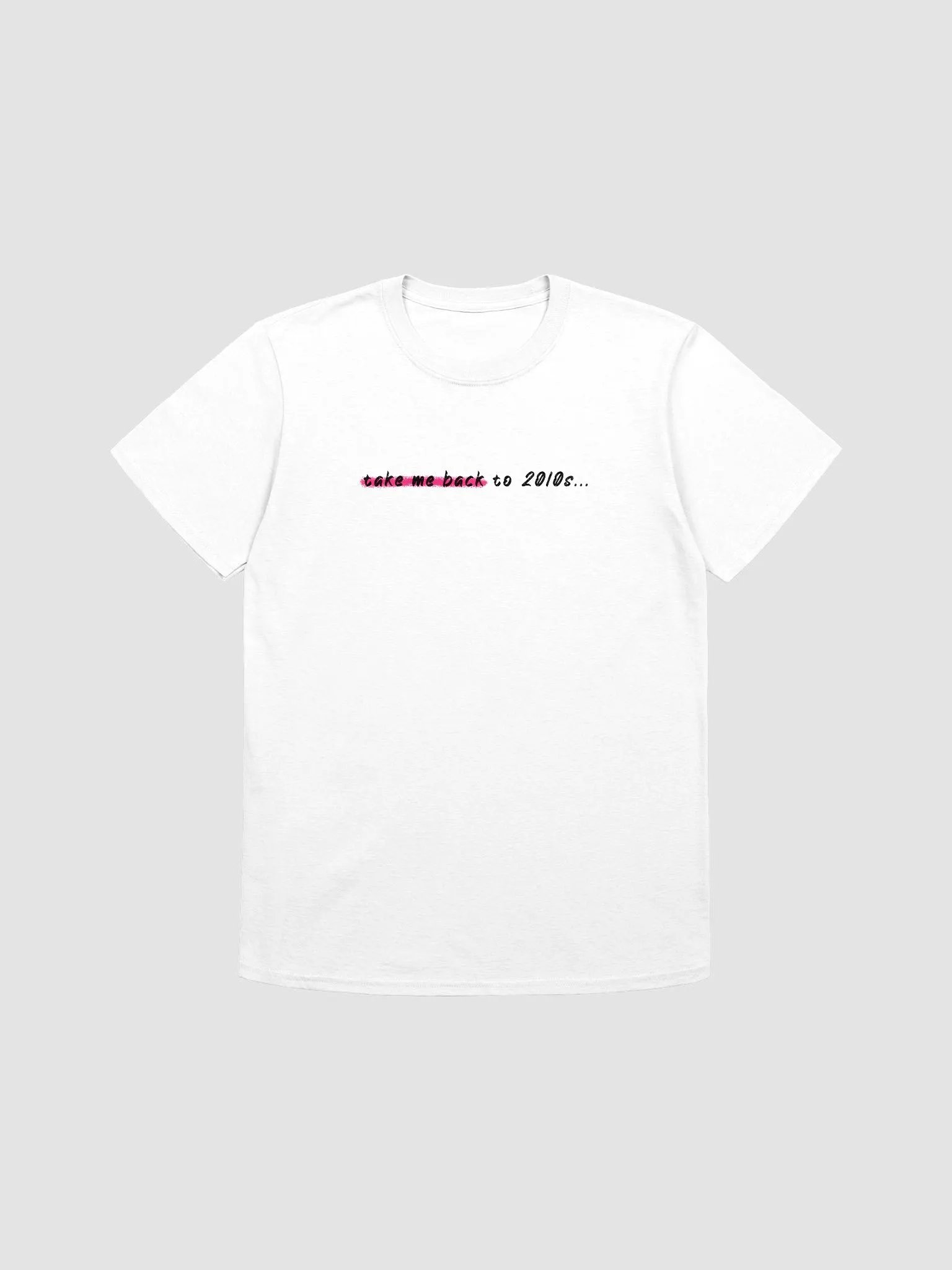 Take Me Back to 2010s Roseate T-Shirt (White) product image (5)