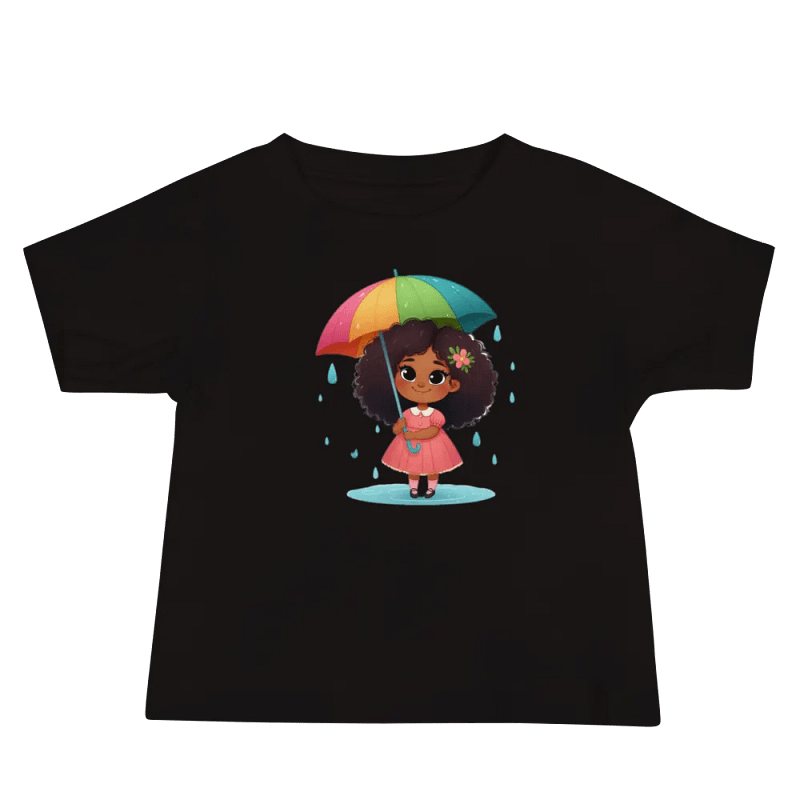 Rainbow Umbrella Baby Tee