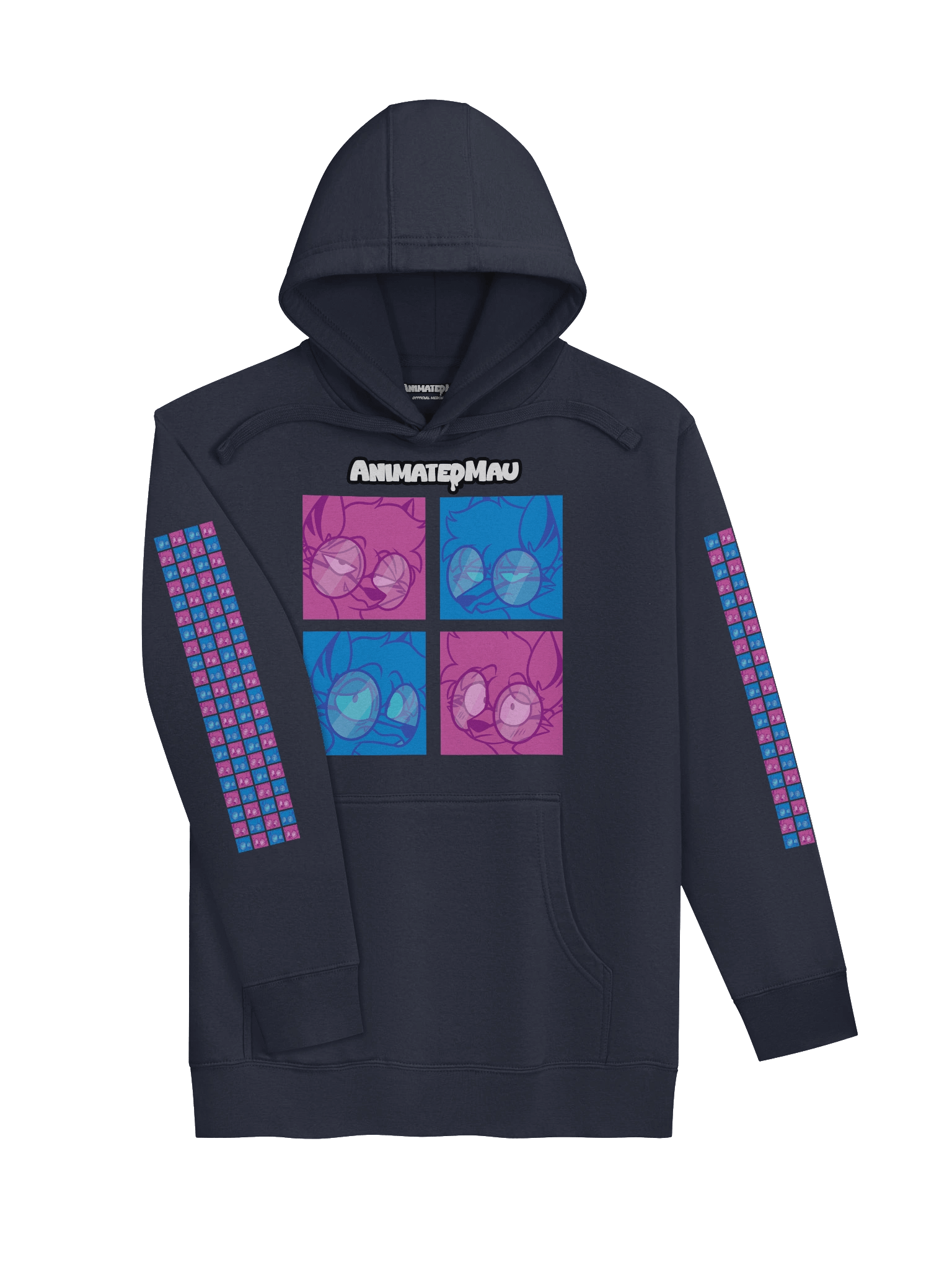 4 Moods Wolf Hoodie 🐺💙💜 product image (4)