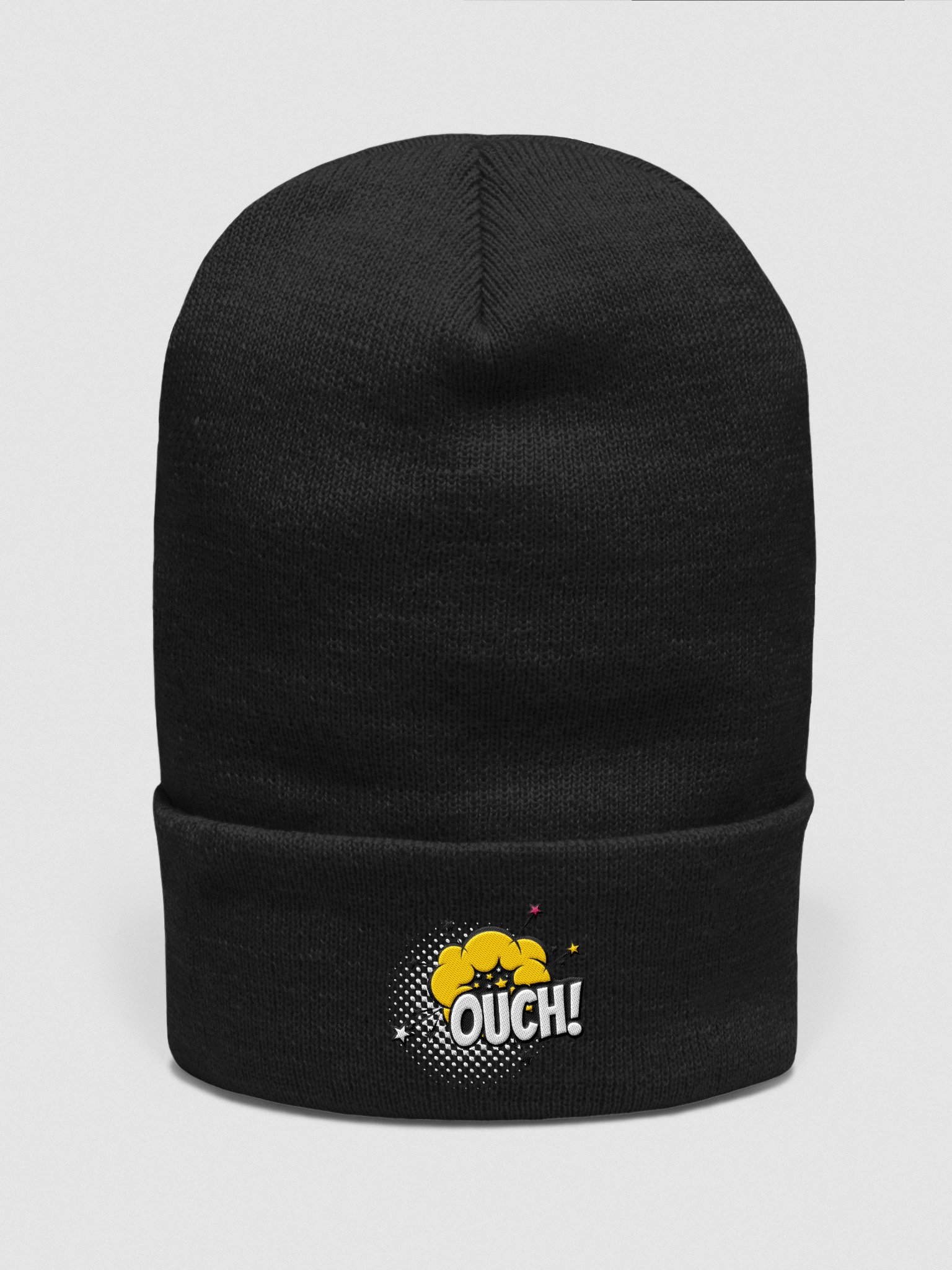 Comic Explosion OUCH! Cuffed Beanie product image (4)