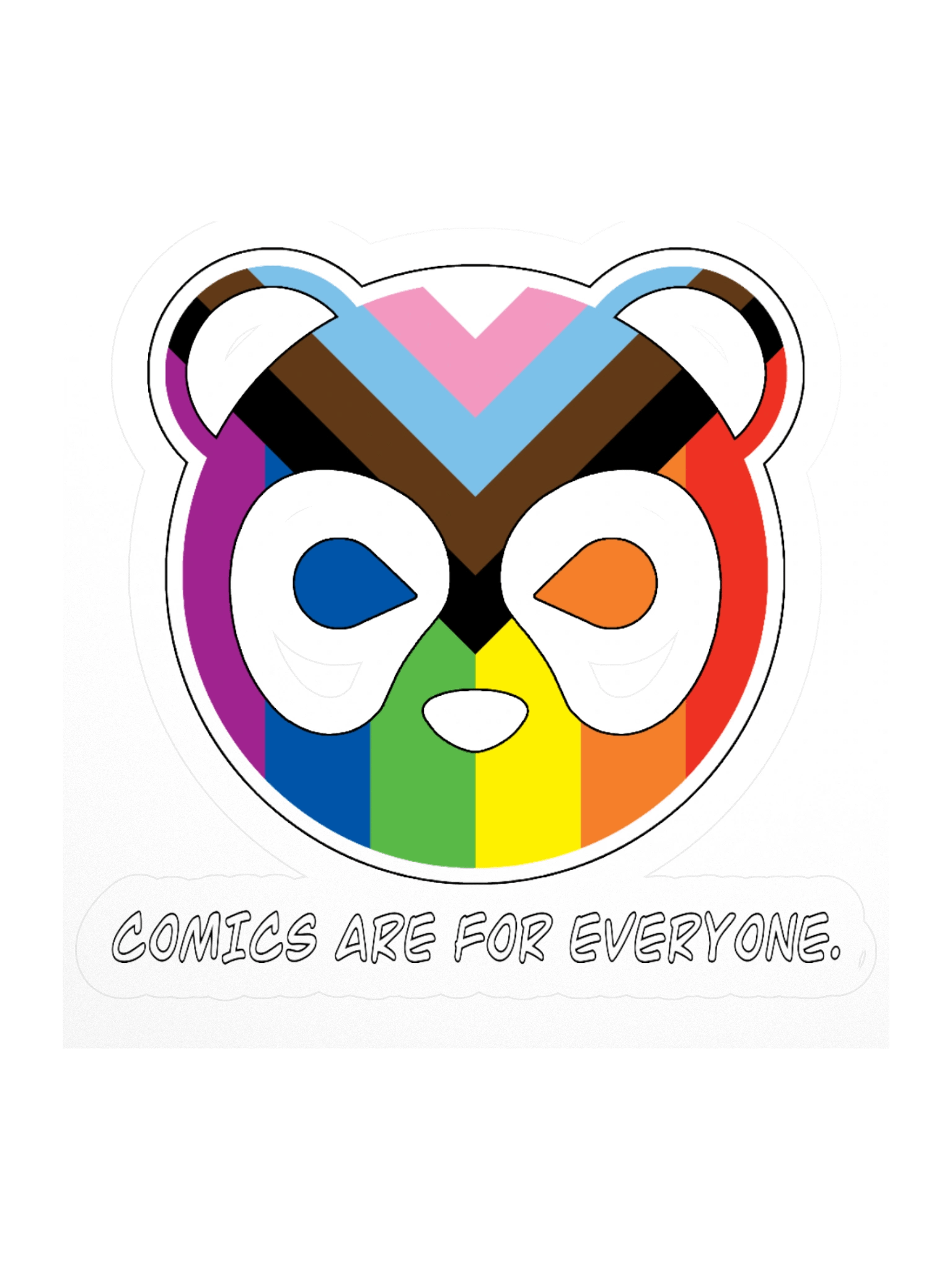 Comics Are For Everyone Progressive Pride Sticker product image (3)