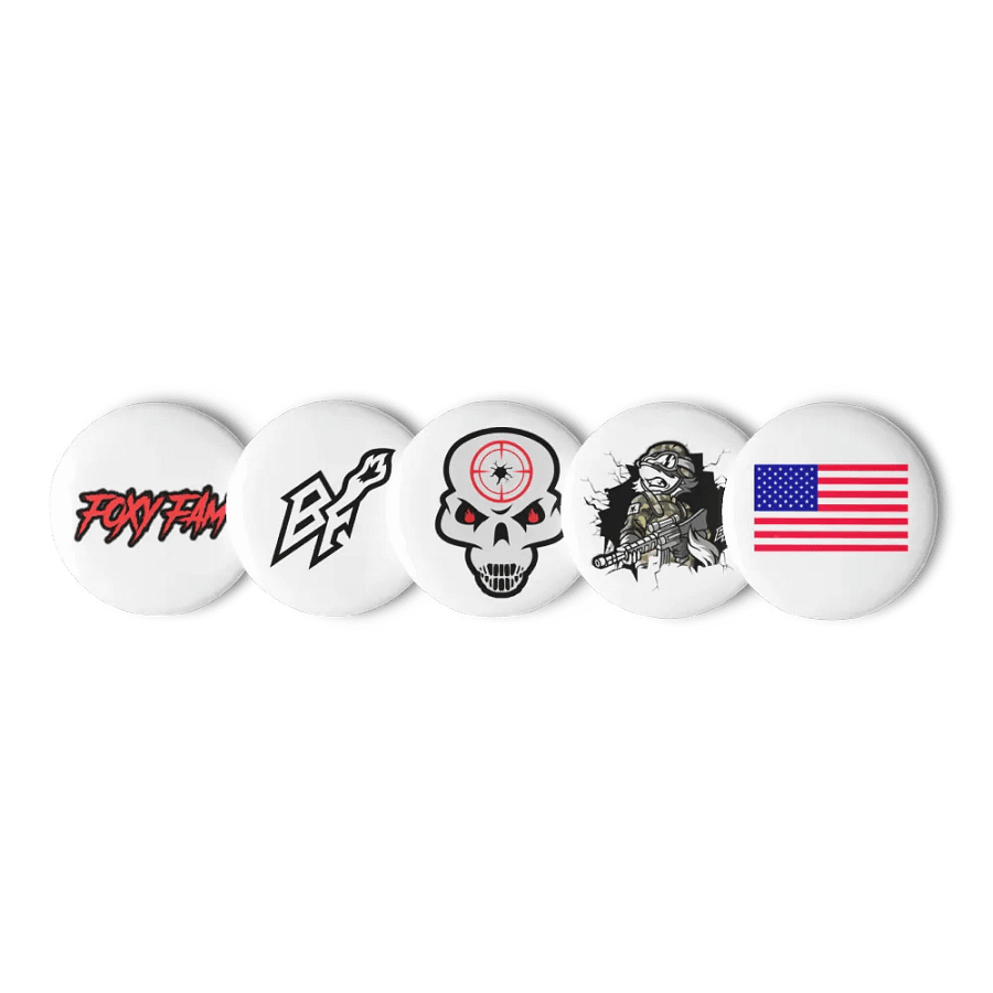 FOXY FAM Pin Button Set product image (5)