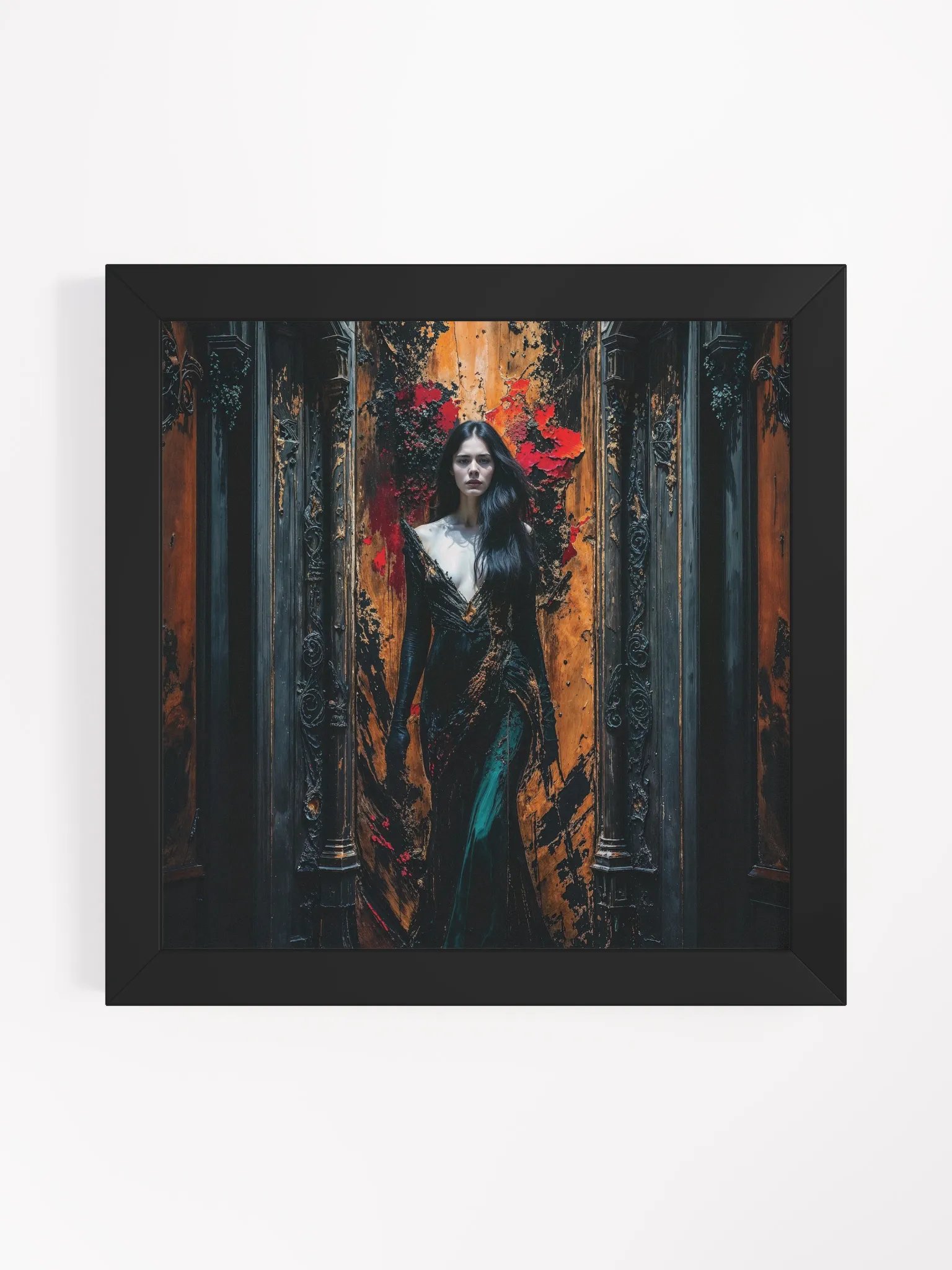 The Gilded Abyss Framed Print product image (1)