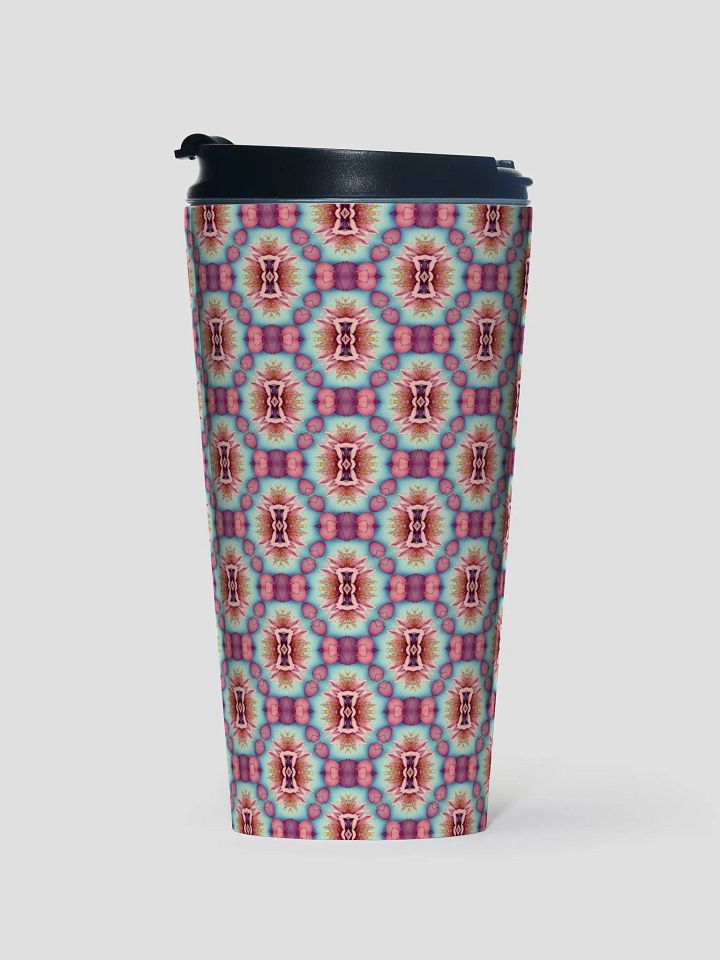 Vibrant Florals & Hearts Travel Mug product image (1)