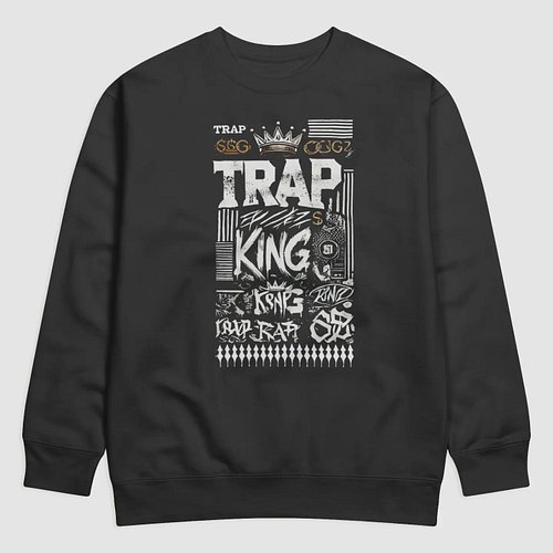 #Trap #King 

https://tee-5-shop.fourthwall.com/products/trap-king-sweater?source=dashboard