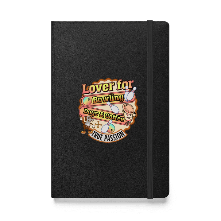 Lover For Dogs Coffee Bowling Playful Passions Hardcover Notebook product image (1)