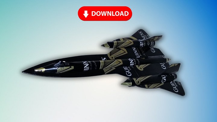 Soda Can Airplane SR-71 Blackbird DIGITAL Plans product image (1)
