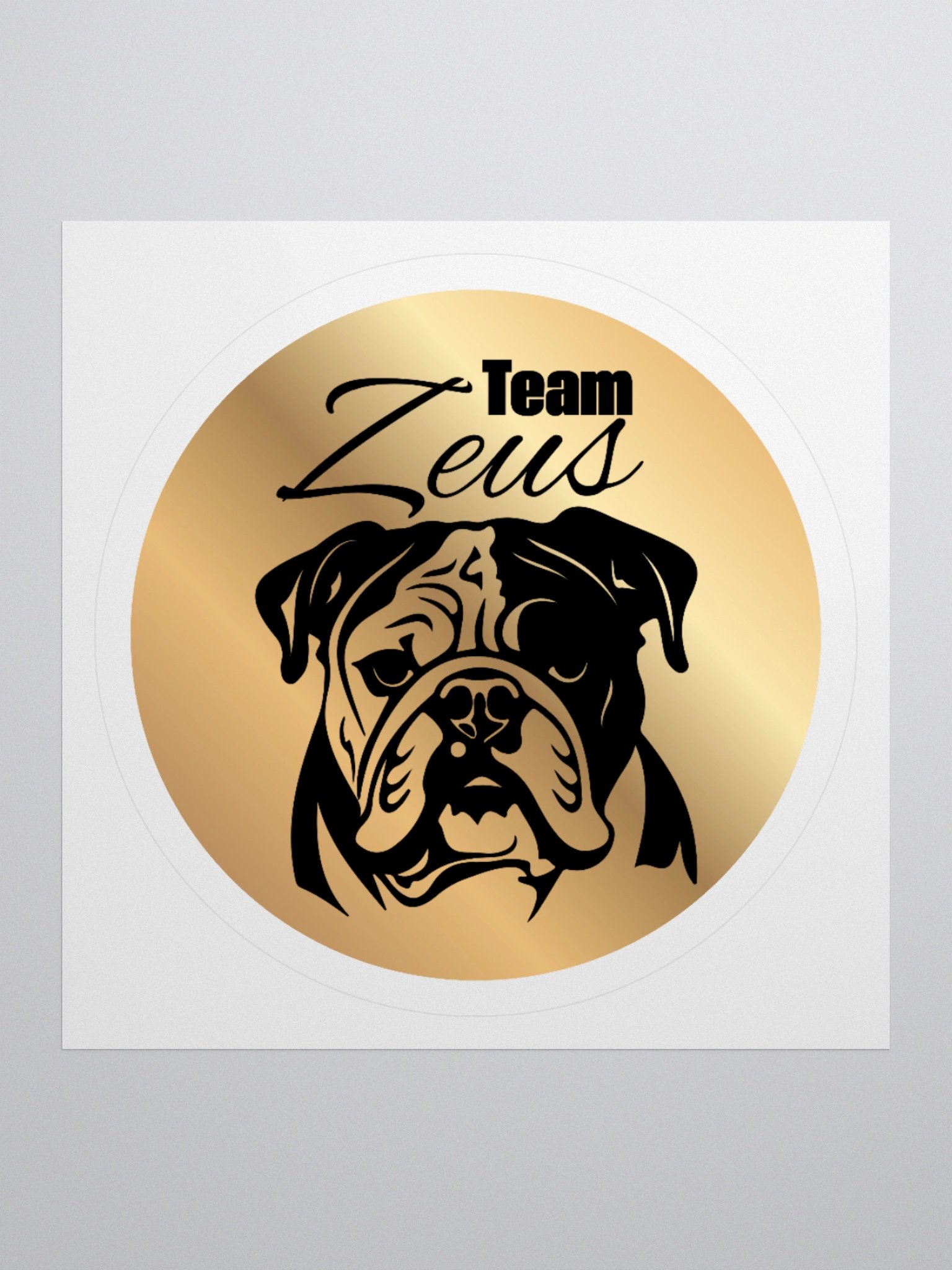 Between the Birches // Team ZEUS Circle Sticker product image (1)