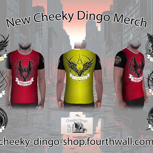 A new line of Cheeky Dingo Entertainment merch is emerging at @fourthwallhq 

There's Human Flavor stickers and full-print t-...