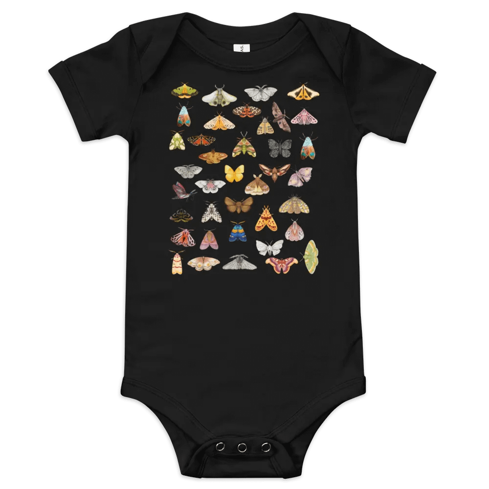 Moth Collage Baby Bodysuit product image (1)