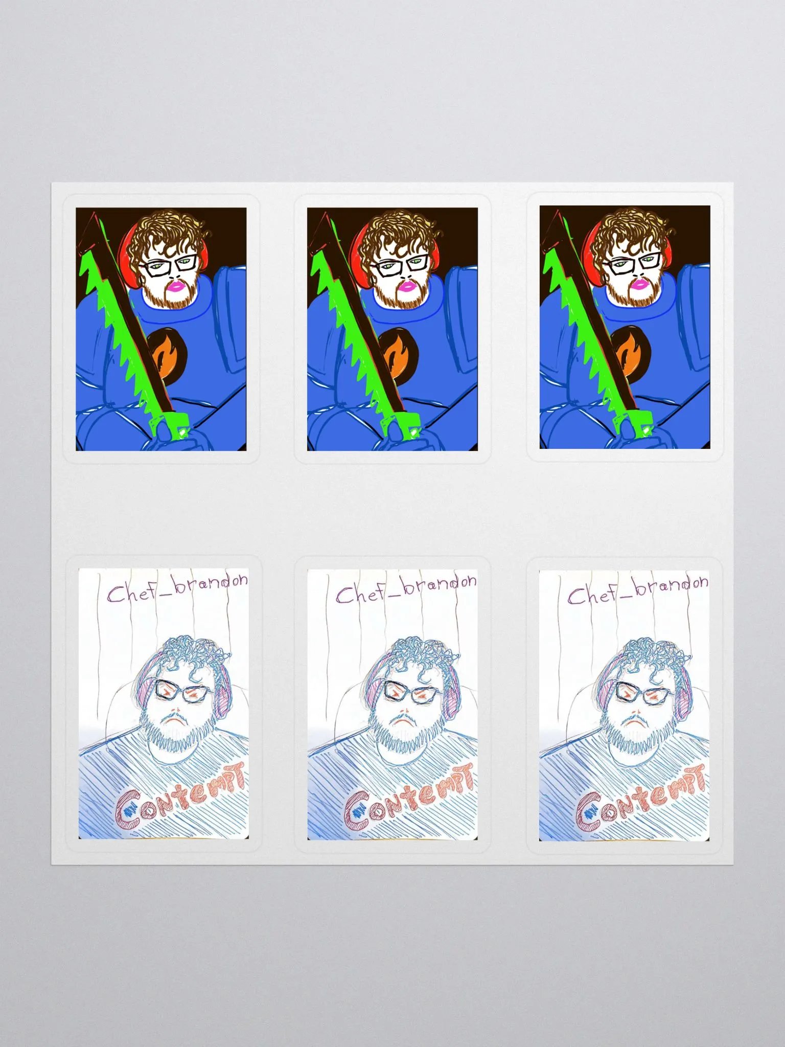 Chef Brandon Stickers product image (1)