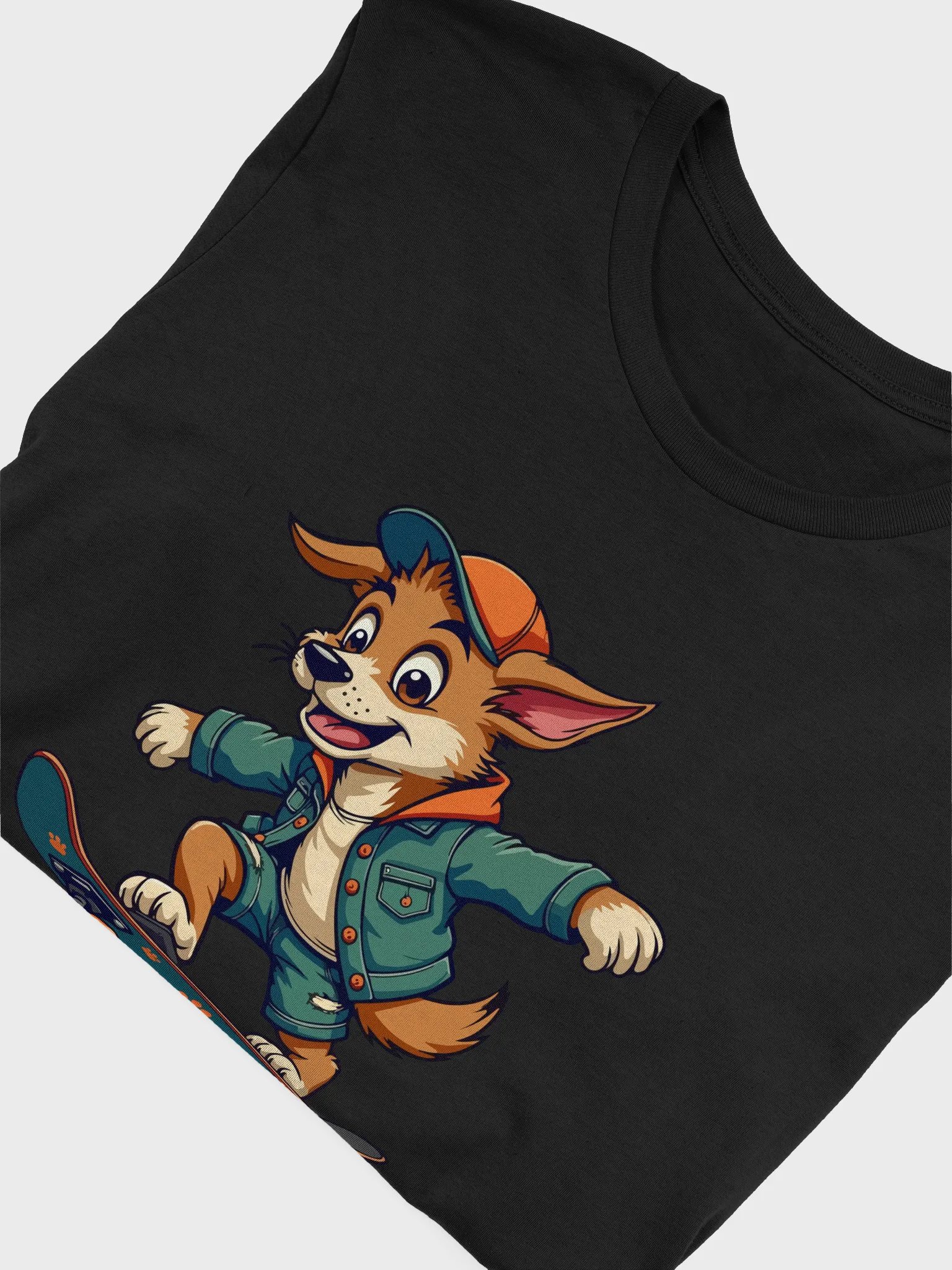 Cool Skateboarding Dog Graphic T-Shirt product image (5)