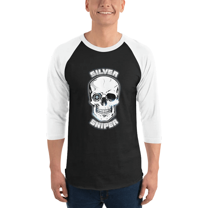 Silver Sniper Logo 3/4 Sleeve Tee product image (1)
