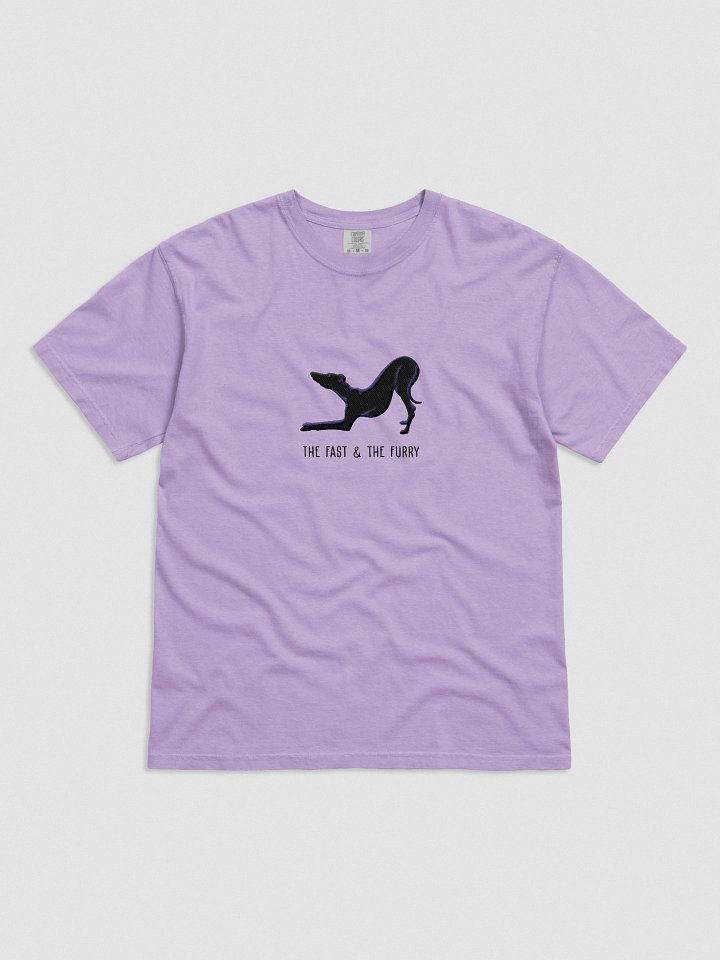 The Fast & The Furry T-Shirt(Embroidered) of an Italian Greyhound(Black) product image (41)