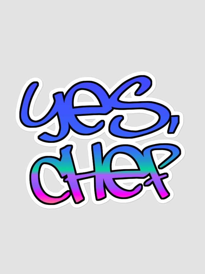 Yes, Chef - Ice - Kiss Cut Stickers product image (1)
