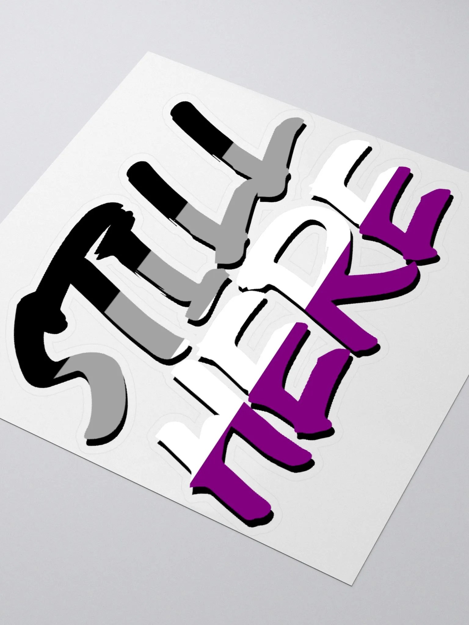 Still Here Sticker - Asexual version product image (3)