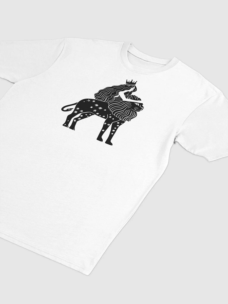 Midnight Black Men's Premium Tee - Leo Zodiac Line Art | Lion Star Sign Artwork for Astrology Lovers product image (3)
