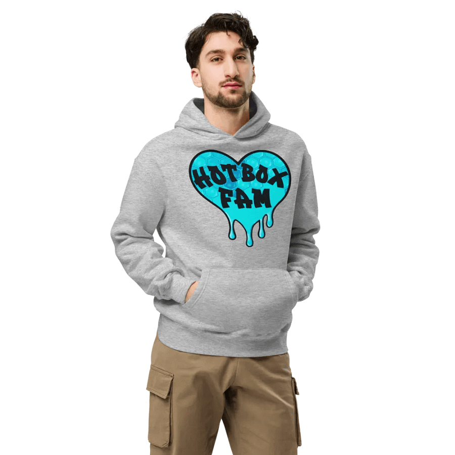 HOT BOX FAM TEAL HONEY COMB LOGO HOODIE product image (37)