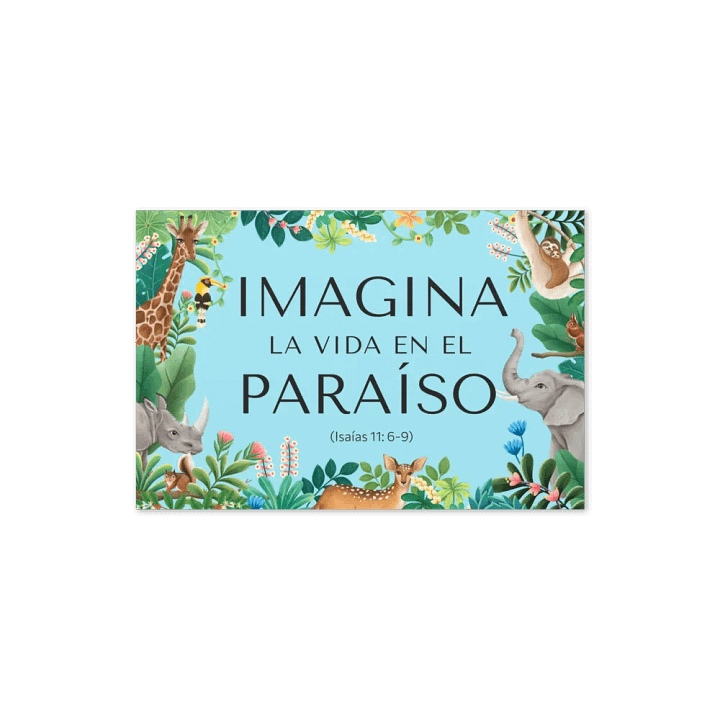'Imagina la Vida en el Paraíso' Greeting Card product image (2)