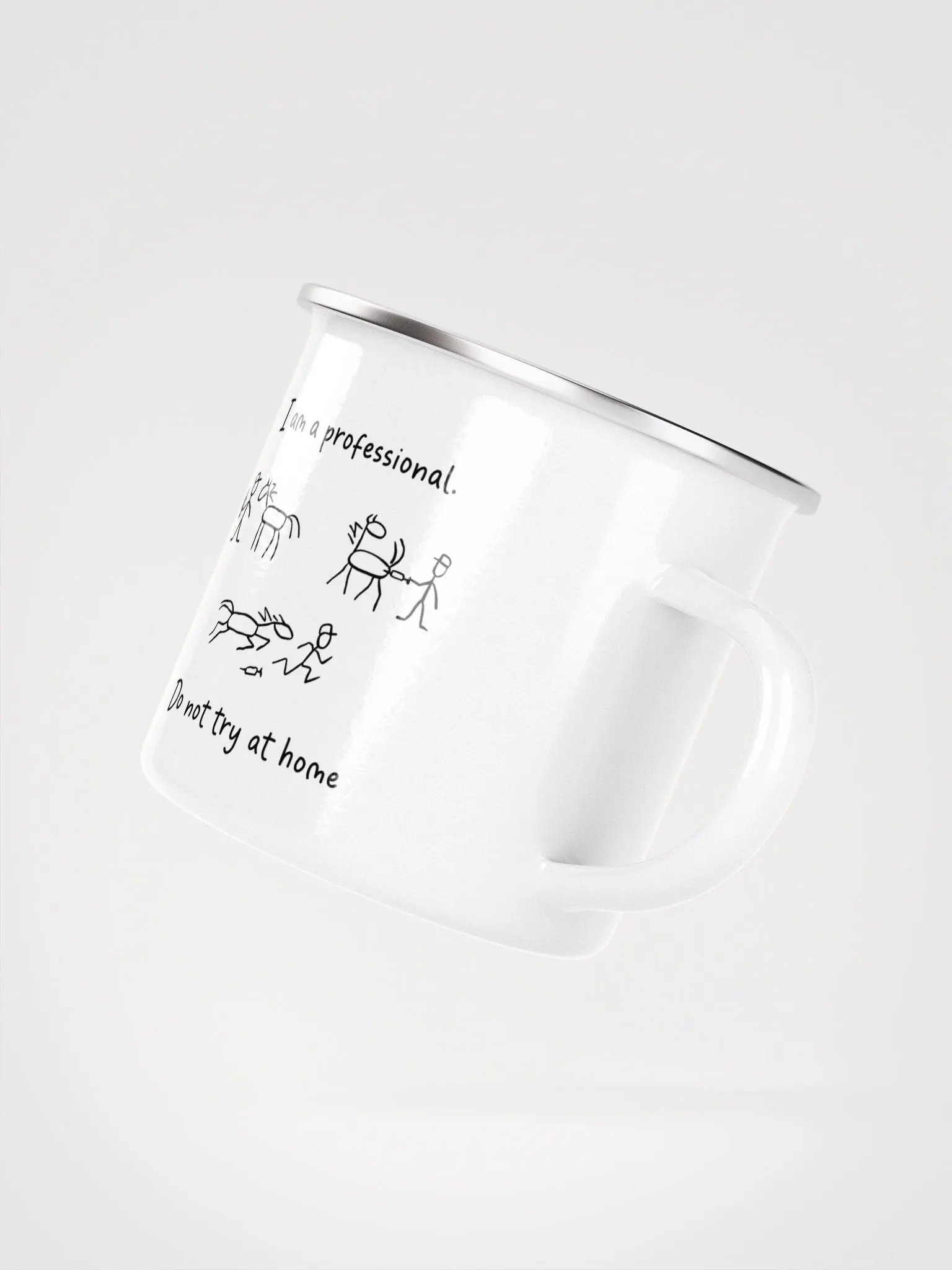 "Veterinary cartoon design" enamel Mug product image (3)