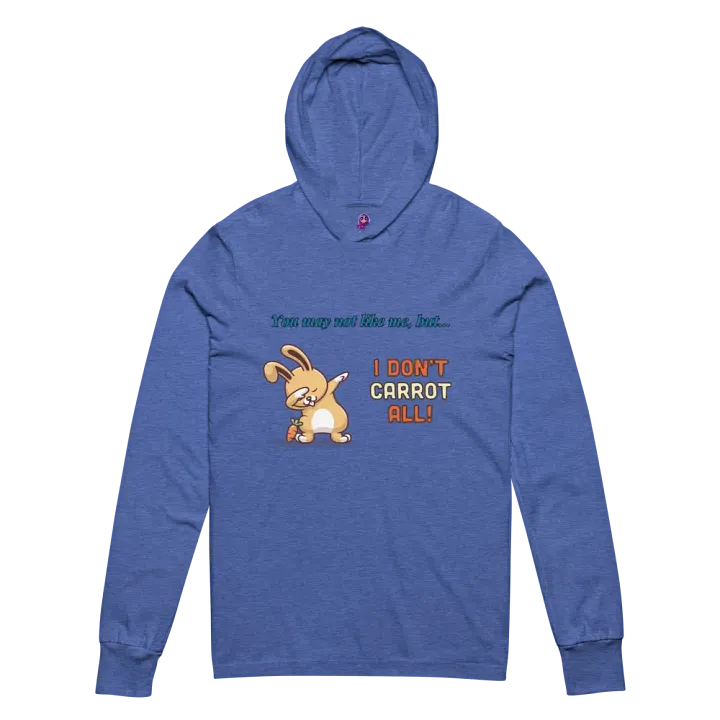 I Don't Carrot Hooded Long Sleeve Tee product image (2)