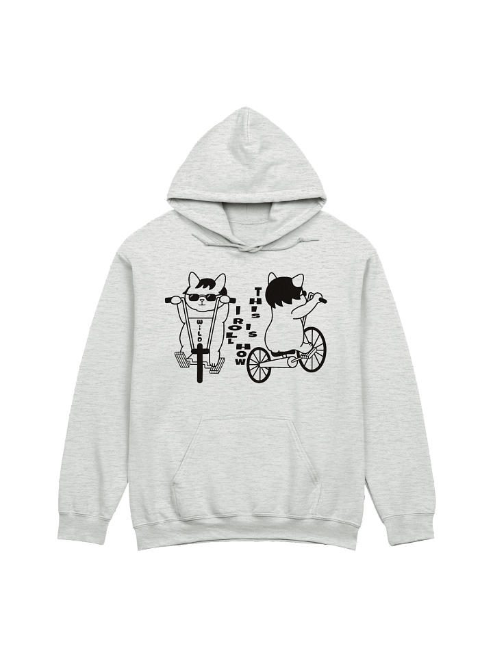 Goromi the Cat in Wig (Wild Biker) - Unisex Adult Heavy Blend Hoodie product image (1)