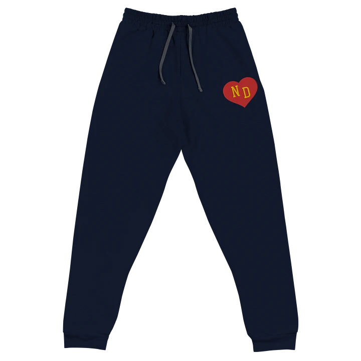 ND Heart Red Unisex Embroidered Sweatpants product image (1)