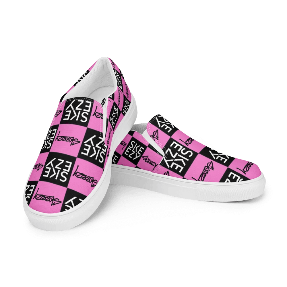 Checkered Skeezy Slip-Ons (womens) BLK/PNK product image (10)