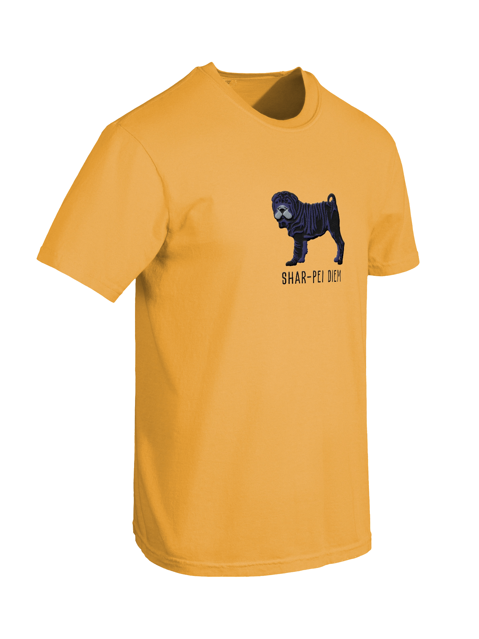 Shar-Pei Diem T-Shirt(Embroidered) of a Chinese Shar-Pei(Black) product image (28)
